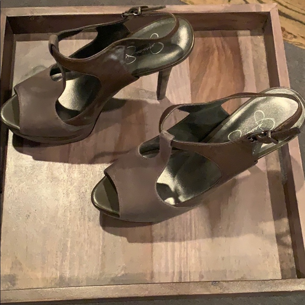 Jessica Simpson Storm Grey Colorado leather NEW